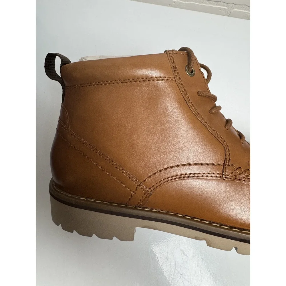 Rockport Shoes Mens Size 9 Brown Leather Chukka Boots TruTech Comfort Casual New